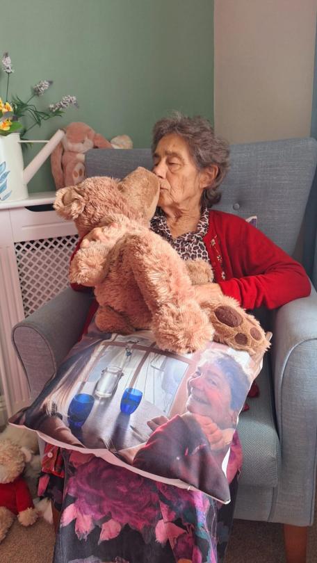 Barbara and her Teddy Bear