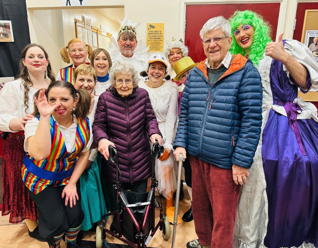 St Georges' Residents at the Local Panto