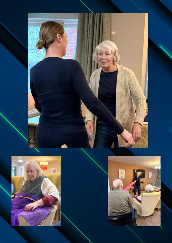 Fordingbridge residents enjoying music and sensory session