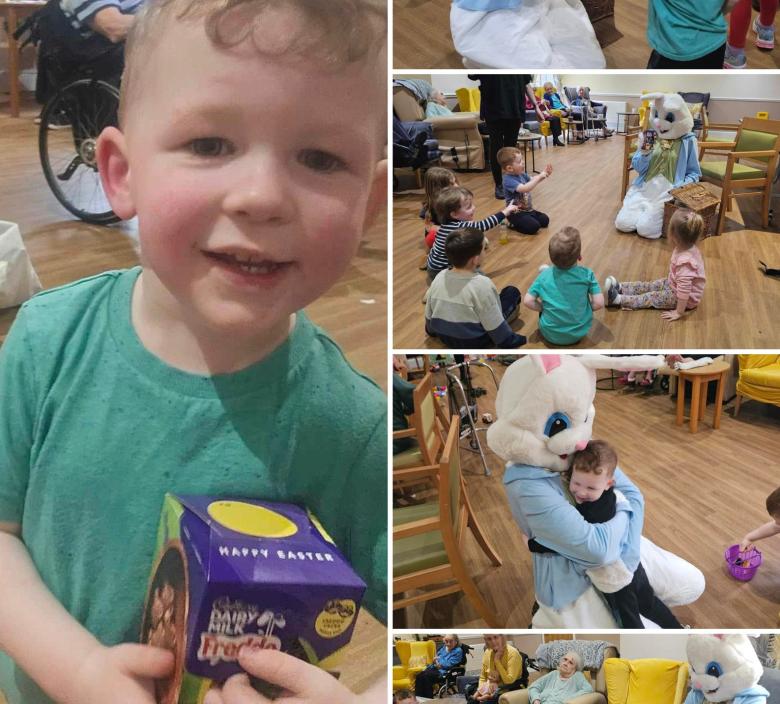 Easter eggs, Nippers and Slippers, fun in the day centre