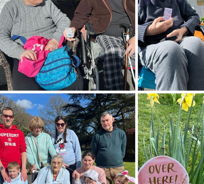 residents enjoying Easter Egg Hunt