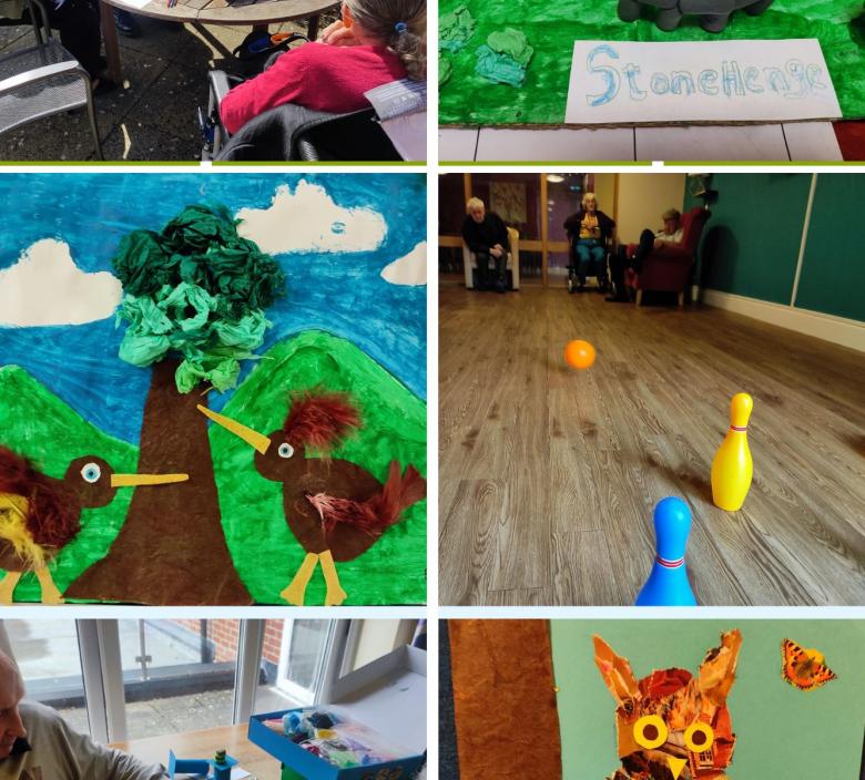 Fordingbridge residents being creative making murals and models