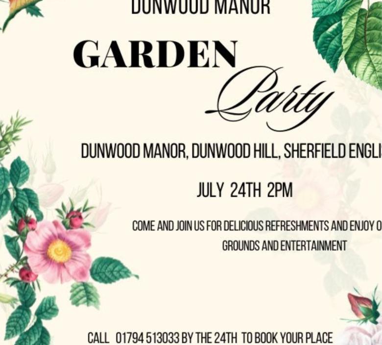 Please come and join us at our garden party