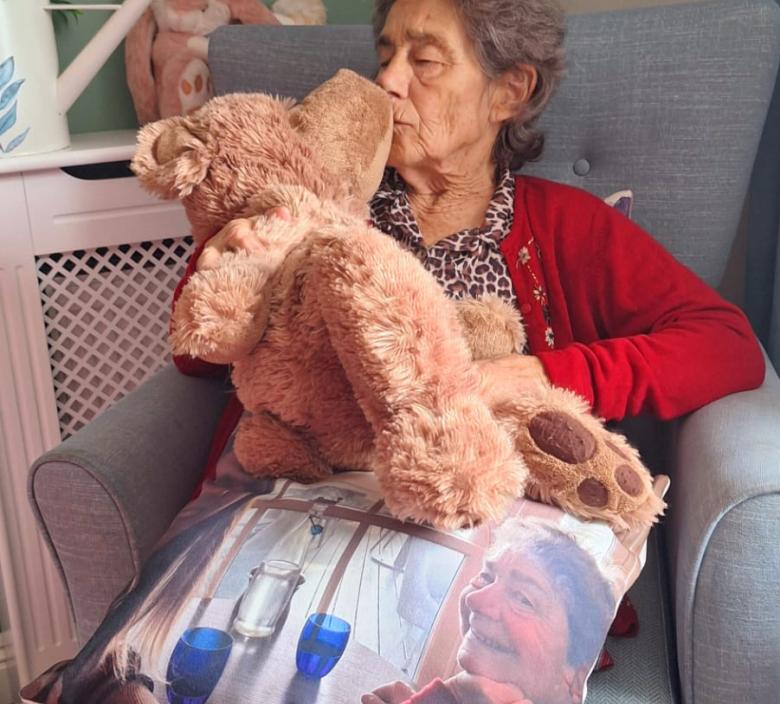 Barbara and her Teddy Bear