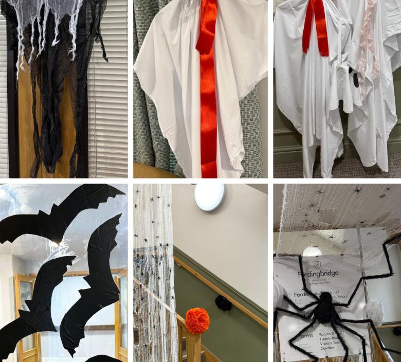 Spooky Decorations At Fordingbridge Care Home