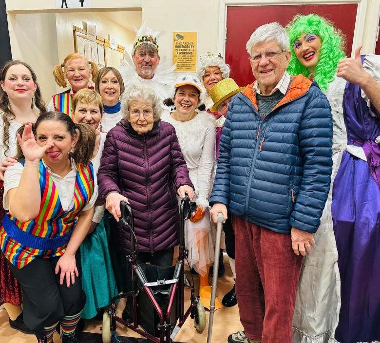 St Georges' Residents at the Local Panto