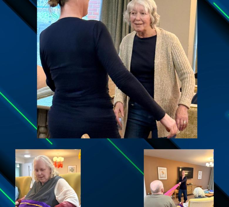 Fordingbridge residents enjoying music and sensory session