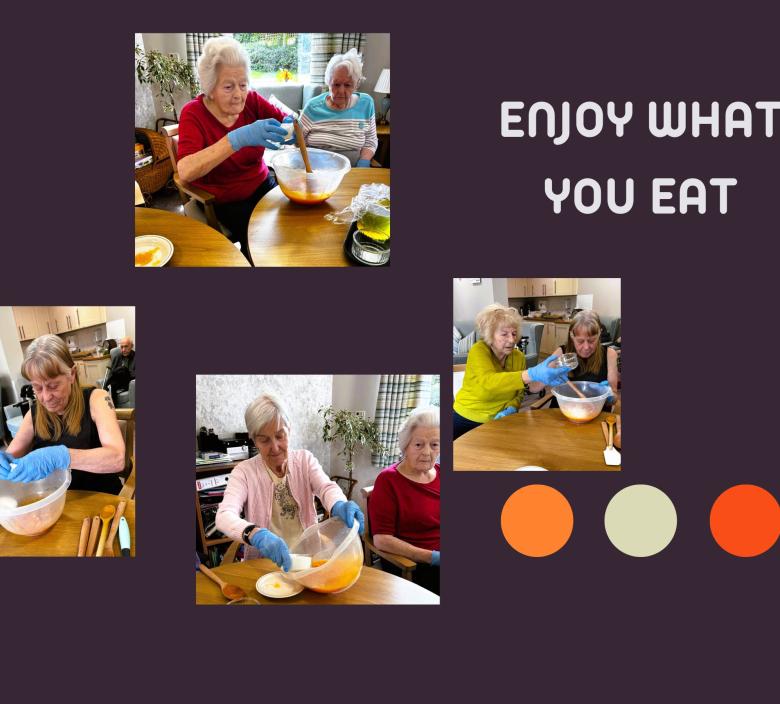 Cherry Blossom Residents enjoyed a spot of baking