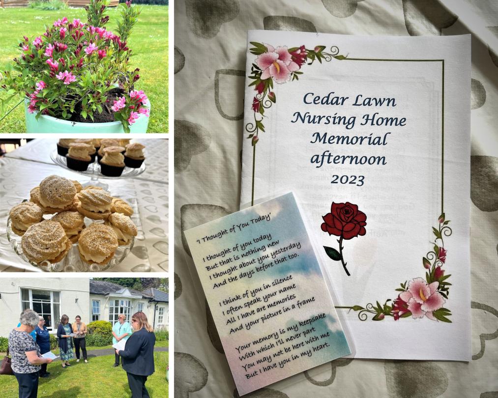 Memorial day at Cedar Lawn care home of those loved and lost
