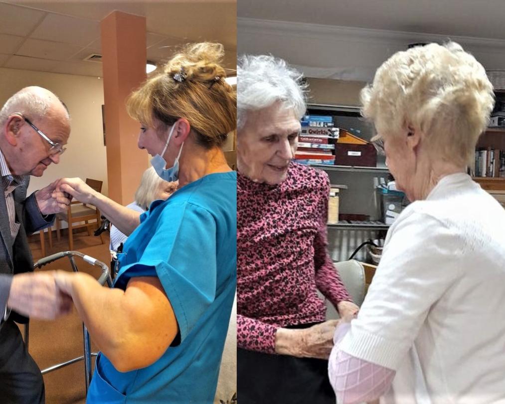 Residents at Cherry Blossom enjoying the musical afternoon