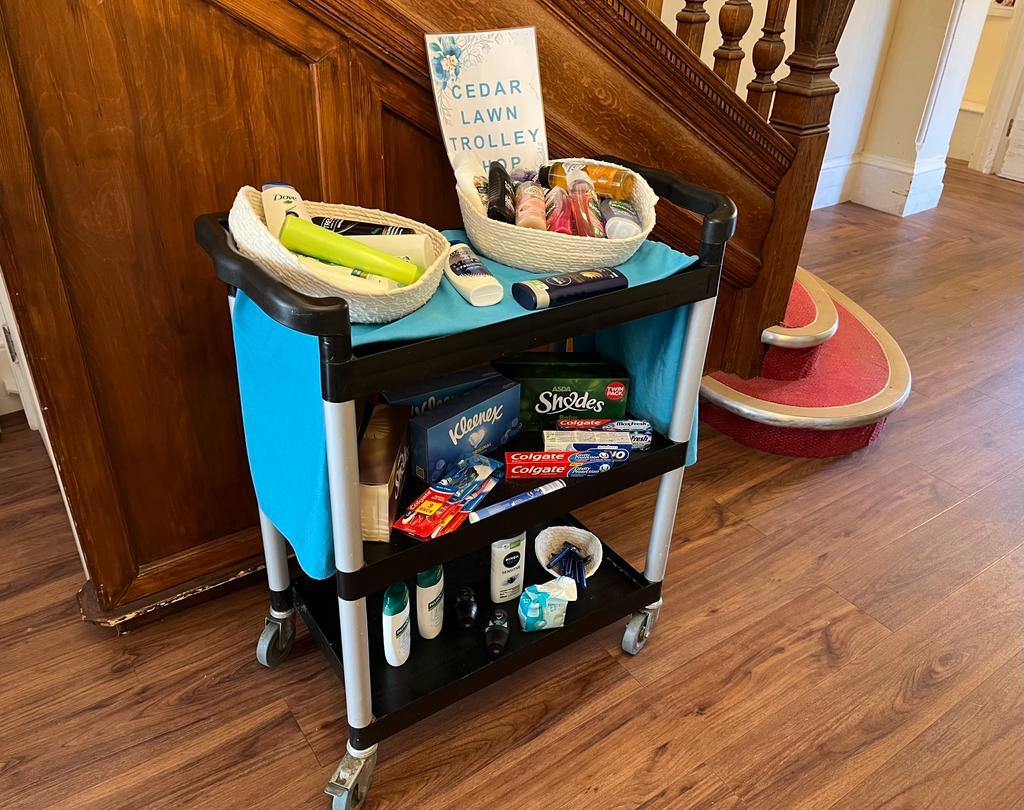 Cedar Lawn Care Home's new mobile shop.