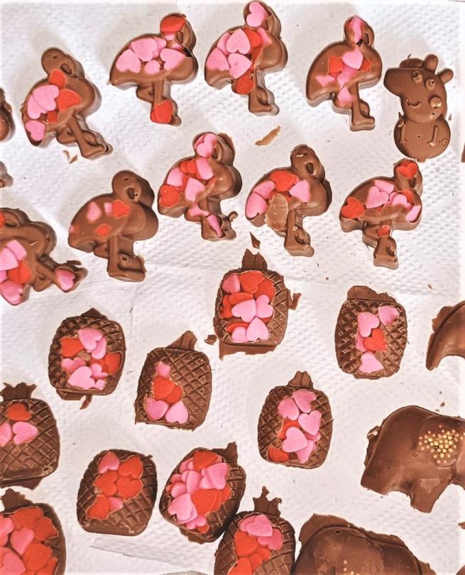 Chocolate treats made by Magdalen Residents