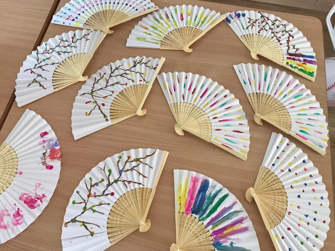 The fans that the residents at Cedar Lawn have made