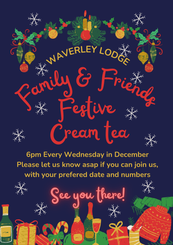 Waverley festive cream tea