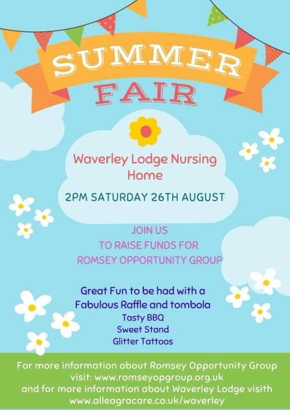 Fundraiser for local charity Romsey Opportunity Group, join in with an afternoon of fun and games