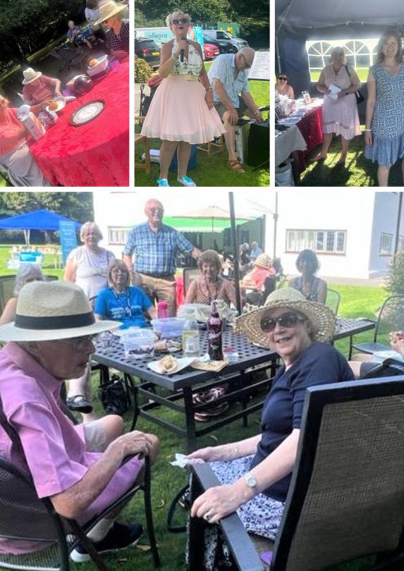 everyone enjoying the summer fete and BBQ