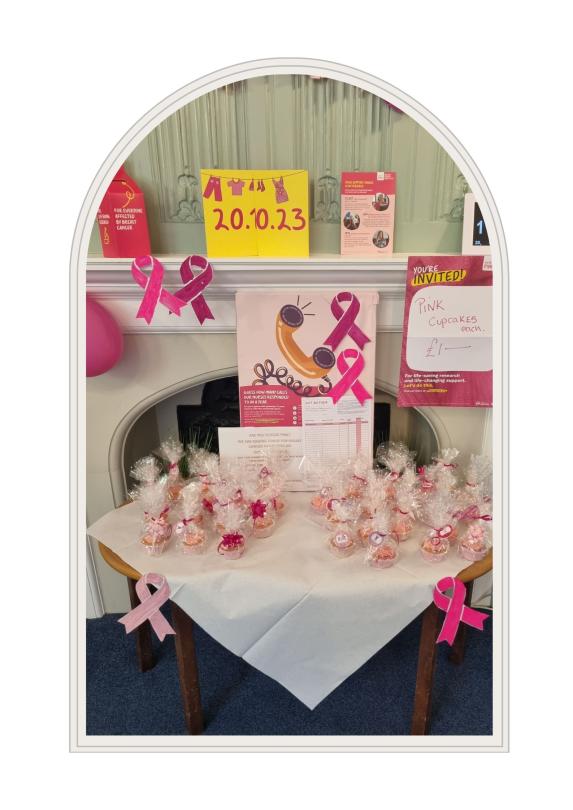 fantastic cup cakes and everything is pink