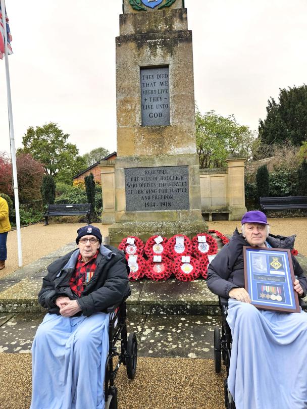 Magdalen House Veterans with their medals and commendations