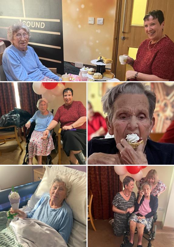 residents celebrating Mother's Day