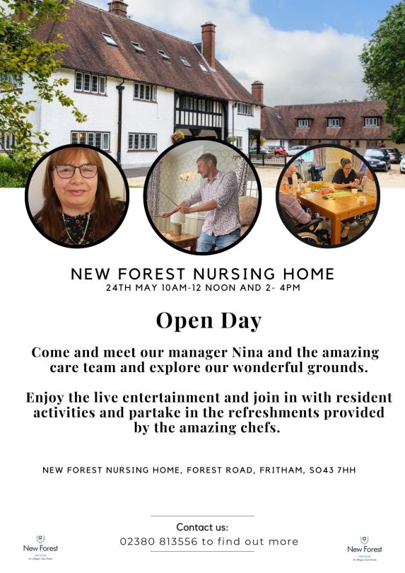 New Forest Open Day 24th May please come and find out more about our home