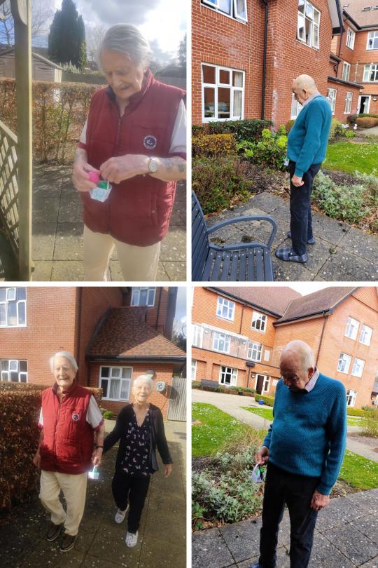 residents looking for their Easter Eggs