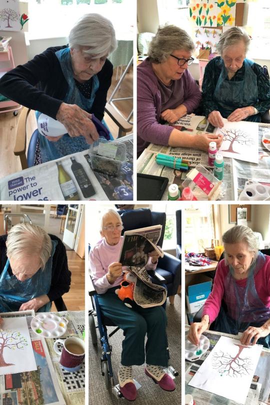 residents growing cress, crocheting and many more activities over the bank holiday weekend