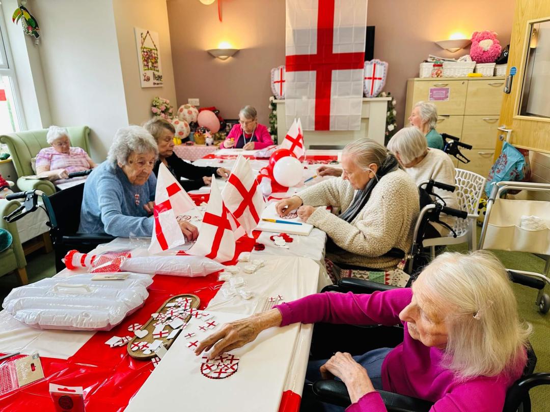 St George's residents enjoy themed crafts accompanied by cheese and wine