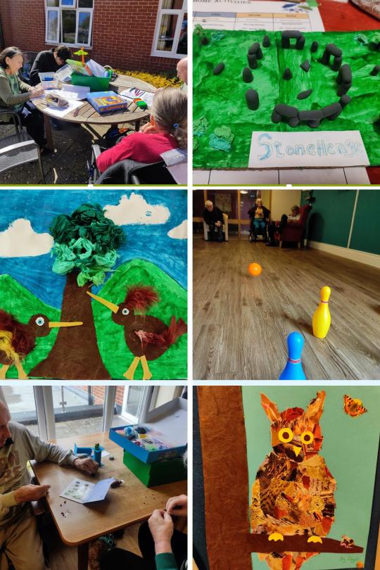 Fordingbridge residents being creative making murals and models