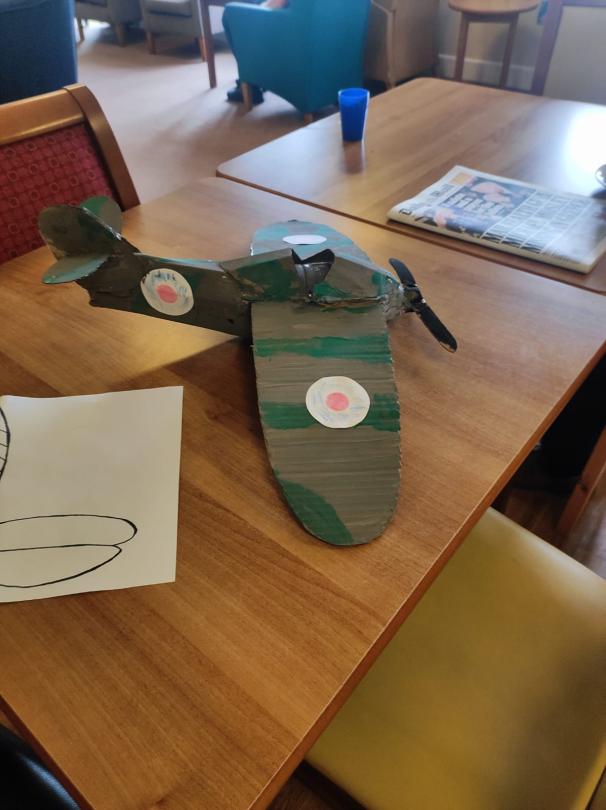 model spitfire made by residents