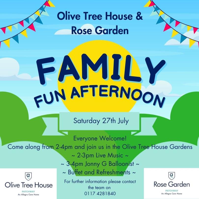 Rose Garden and Olive Tree House Family Fun Afternoon