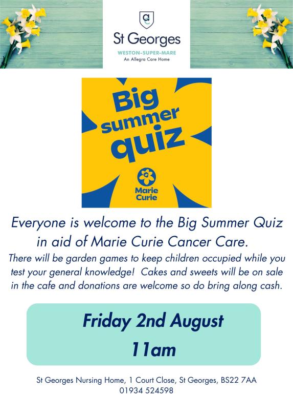 St Georges Big Summer Quiz