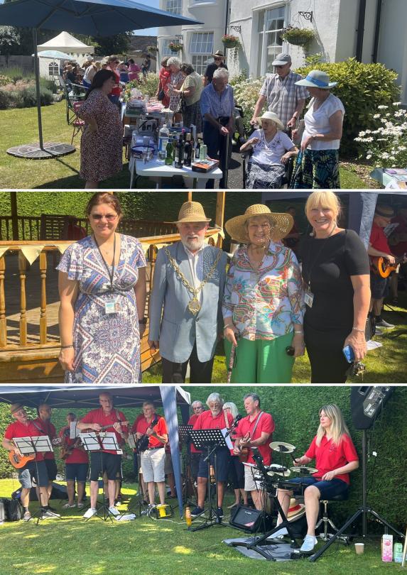 Everyone enjoying the fete and meeting the mayor of Romsey