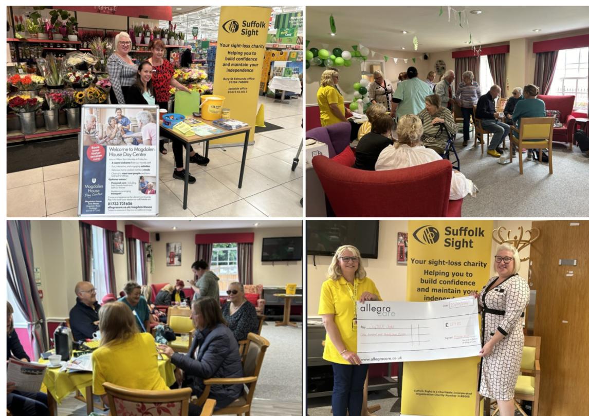 A collage of photos from Magdalen House first Sight Information Drop in