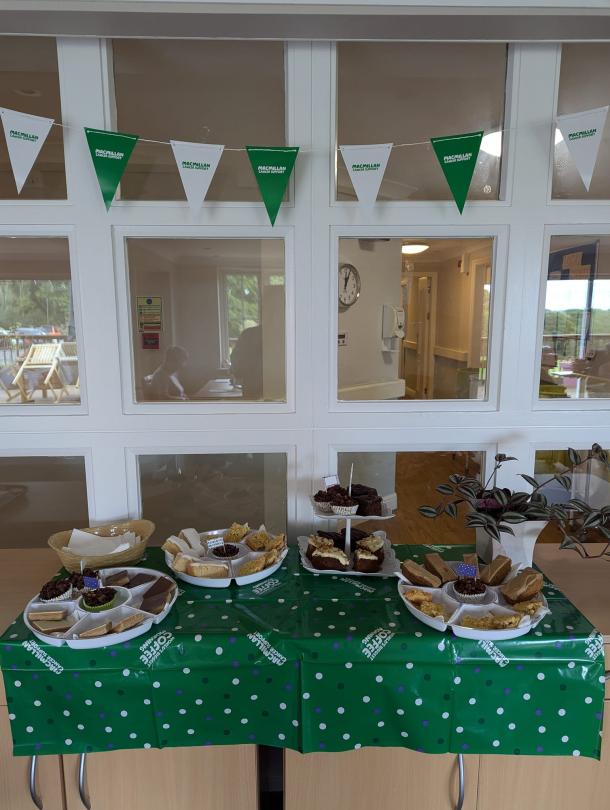 Some of the delicious cakes made by chefs and residents