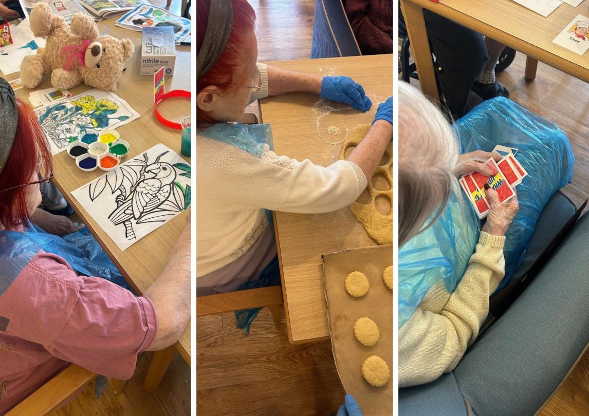 Residents enjoying activities at Dunwood