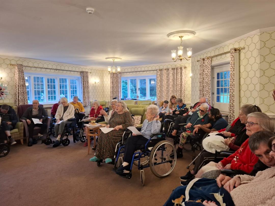 New Forest Residents being entertained by Neil Turner