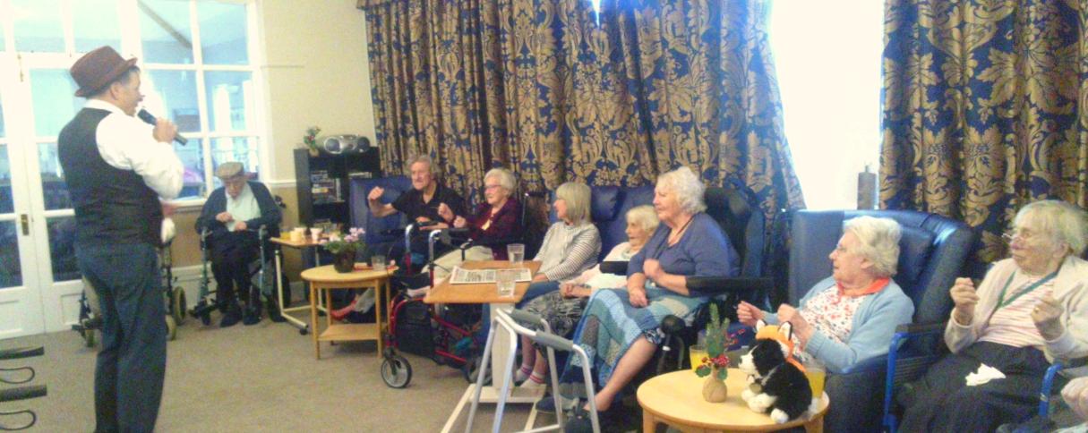 Swinging Sinatra entertains residents at Cedar Lawn