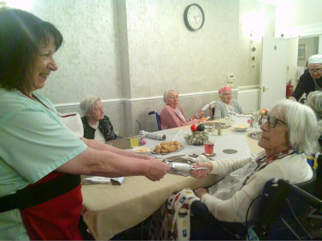 Residents enjoying Christmas Day