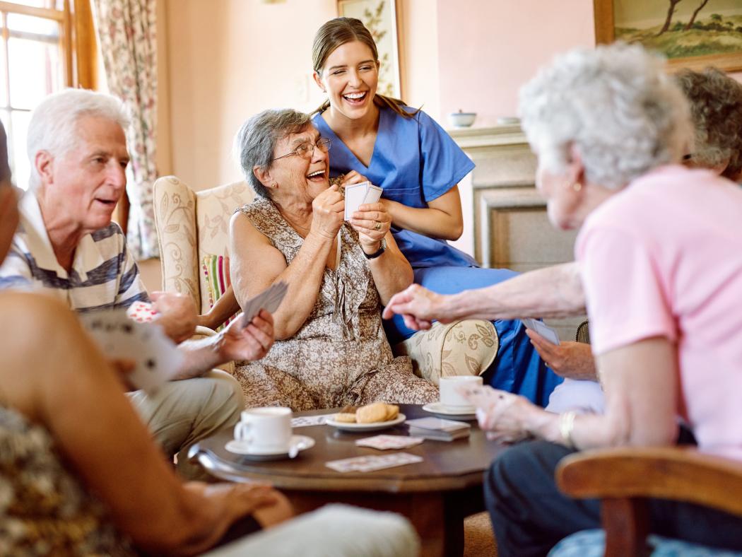 group laughing