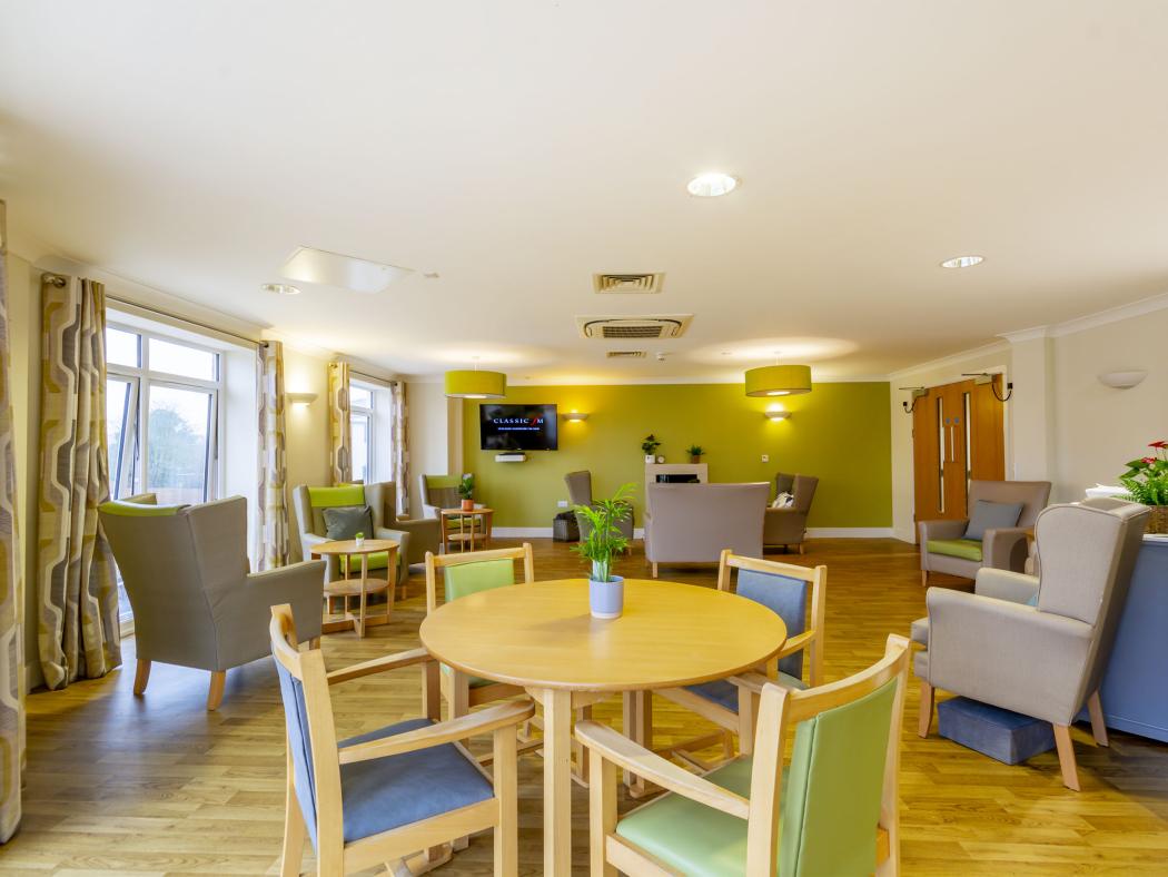 Spacious and welcoming lounge area at Olive Tree House, designed for comfort and relaxation