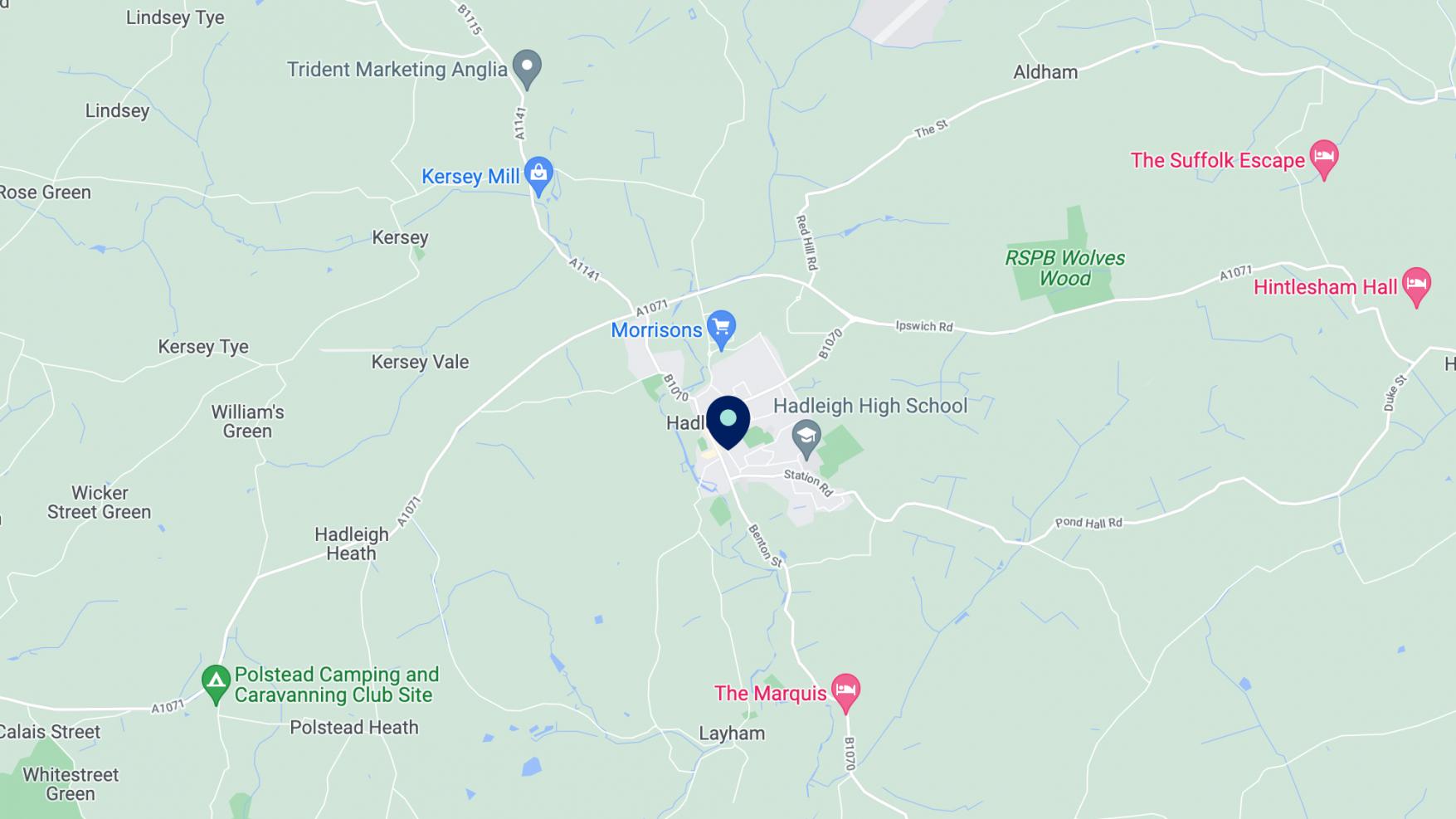 Suffolk map