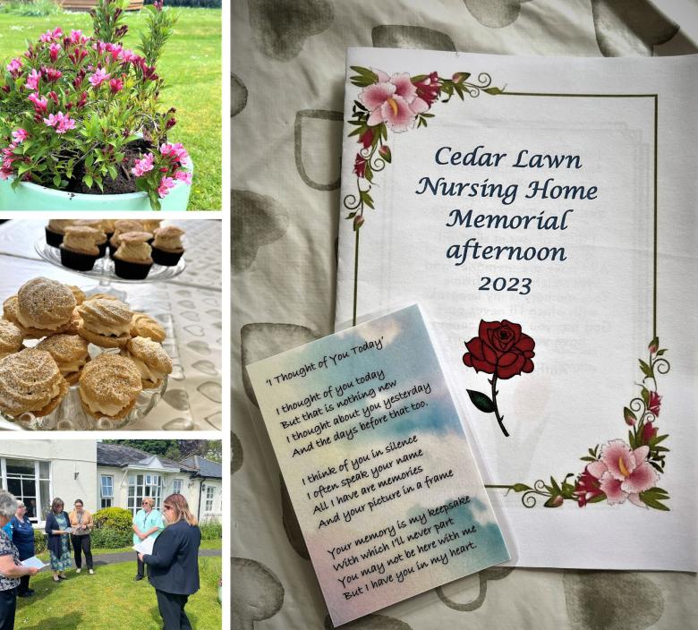 Memorial day at Cedar Lawn care home of those loved and lost