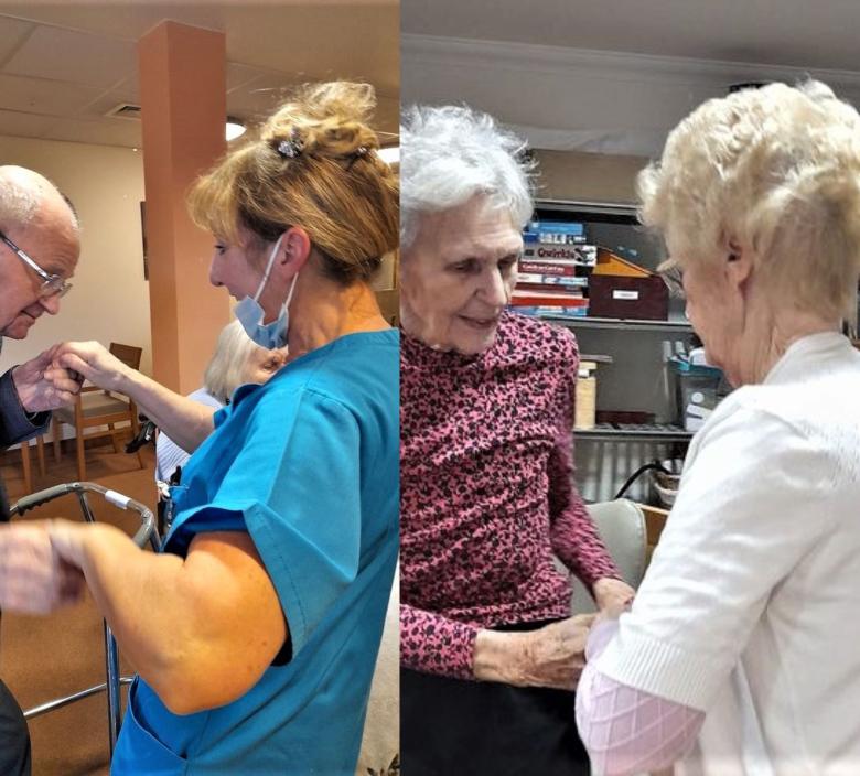 Residents at Cherry Blossom enjoying the musical afternoon
