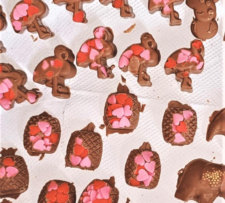 Chocolate treats made by Magdalen Residents