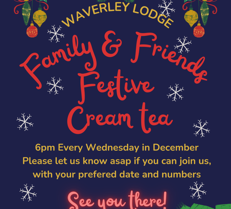 Waverley festive cream tea