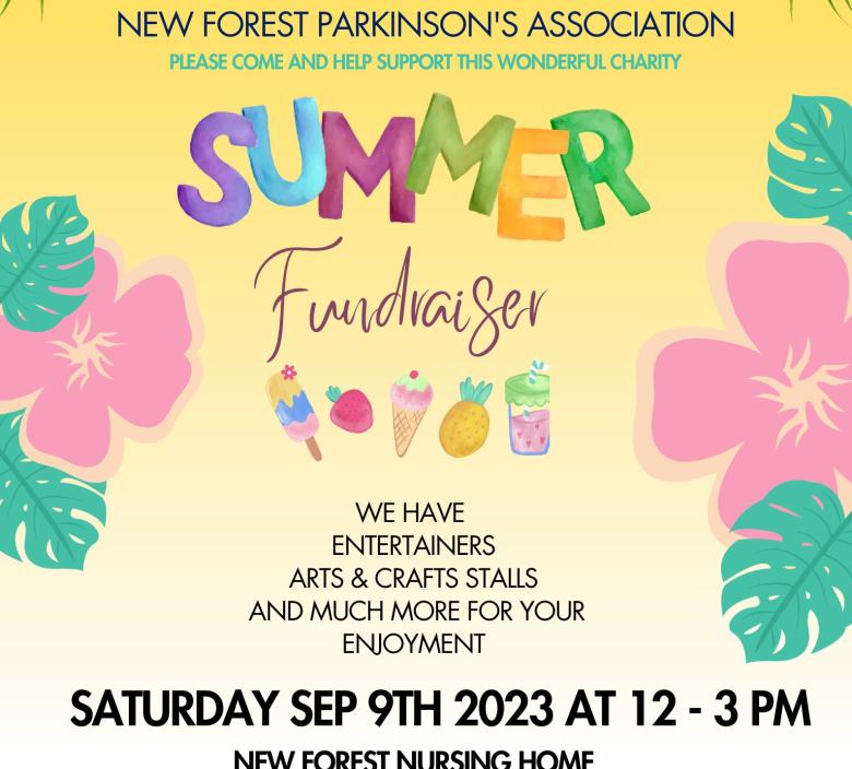 New Forest Summer Fete in aid of the local Parkinson's UK branch please come and join us