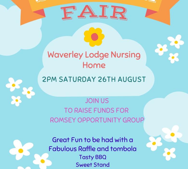 Fundraiser for local charity Romsey Opportunity Group, join in with an afternoon of fun and games