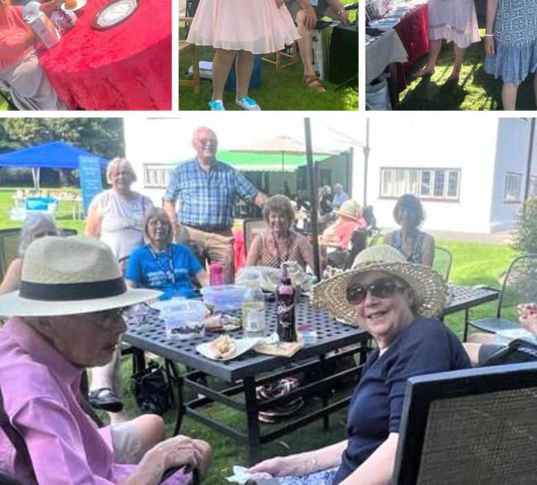 everyone enjoying the summer fete and BBQ