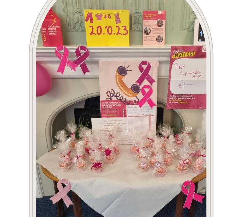 fantastic cup cakes and everything is pink