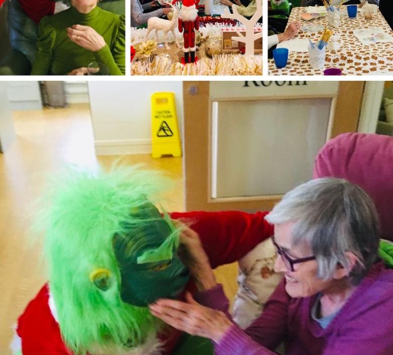 The Grinch visits residents at St George's